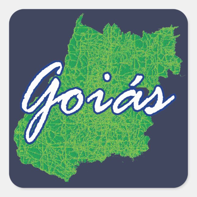 Goias Quadratischer Aufkleber (Vorderseite)