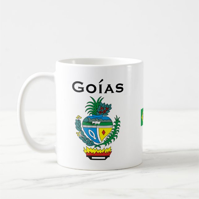 Goías, tasse de drapeau du Brésil/Caneca de Goías (Gauche)