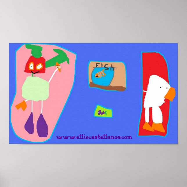goin fishing, www.elliecastellanos.com poster (Vorne)