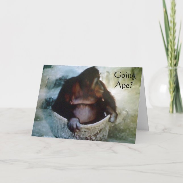 "GOING APE ?" 50e CARTE D'ANNIVERSAIRE (Devant)