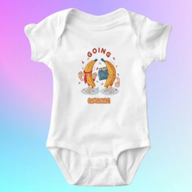 Going Bananas Baby Bodysuit Strampler (Von Creator hochgeladen)