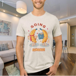 Going Bananas Party Vibes T-Shirt Tri-Blend Shirt