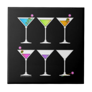 Going, Going, Gone Verschwinden Martinis Untersetz Fliese