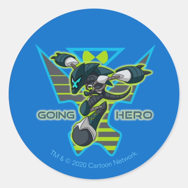 Going Hero - Omni-Kix XLR8 Runder Aufkleber (Vorderseite)