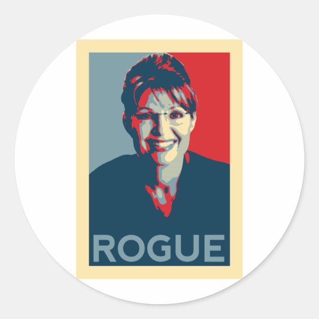 Going Rogue Runder Aufkleber (Vorderseite)