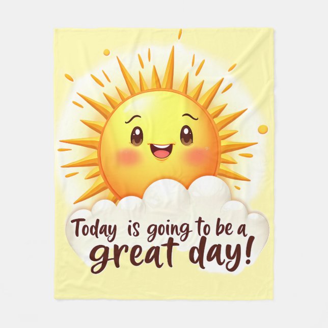 Going to be a Great Day Fleecedecke (Vorderseite)