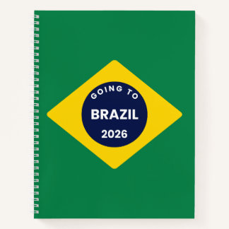 Going to Brazil 2026 Notebook Notizbuch