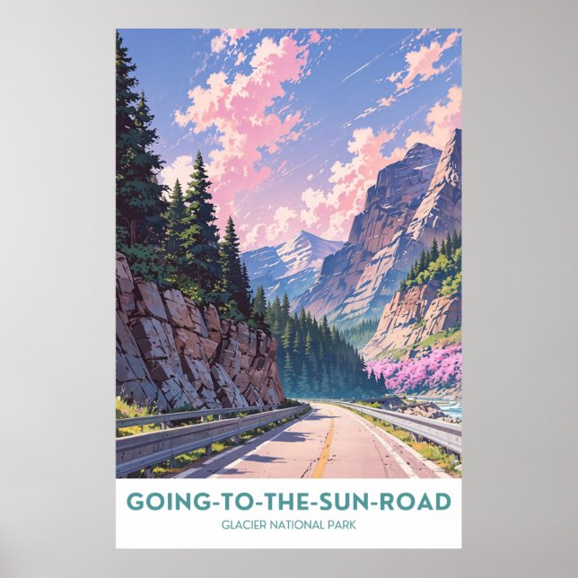 Going-to-the-Sun Road- Glacier National Park Poster (Vorne)