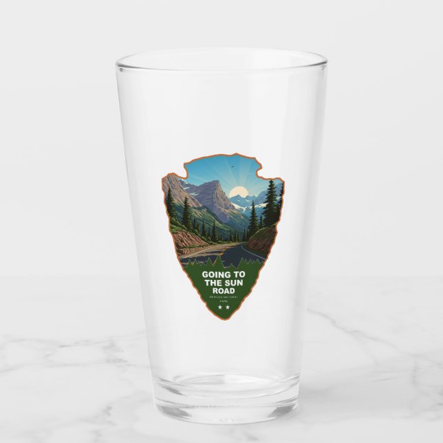 Going To The Sun Road Glacier NP Arrowhead Glas (Vorderseite)