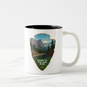 Going To The Sun Road Glacier NP Arrowhead Zweifarbige Tasse