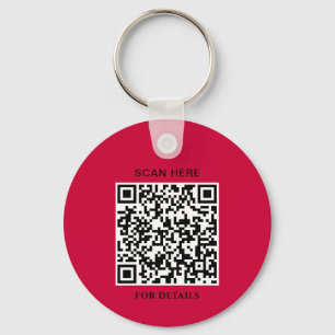 Goji Berry Logo-Schlüsselanhänger mit QR-Code Schlüsselanhänger