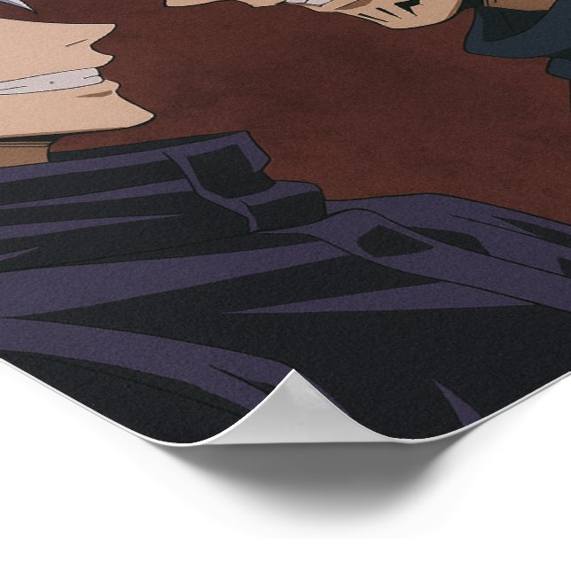 Gojo Satoru & Ryoman Sukuna gegenüber Poster (Ecke)