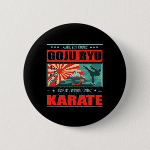 Goju Ryu Karate Kanji Button