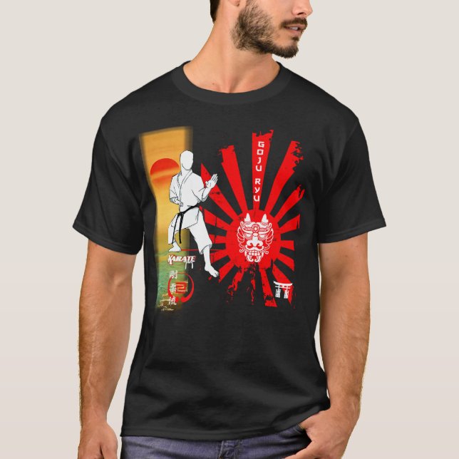 Goju Ryu Karate Red Mist Samurai T - Shirt (Vorderseite)