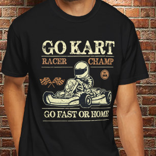 GoKart Kart Racing Driver Karting Retro Geschenk T-Shirt