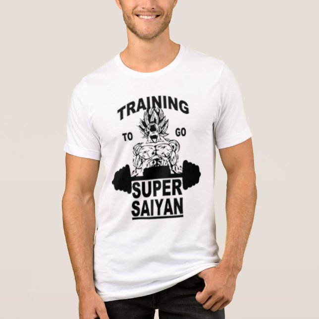 Goku Trainingsstudio Tri-Blend Shirt (Vorderseite)
