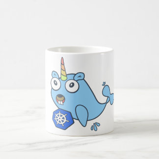 Golang Gopher Docker Einhorn mit Kubernetes Kaffeetasse