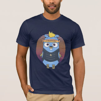 Golang Gopher im Cyberpunk-Stil T-Shirt