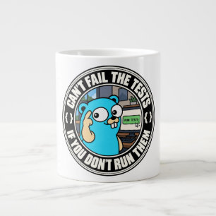 Golang Gopher Test Meme Jumbo-Tasse