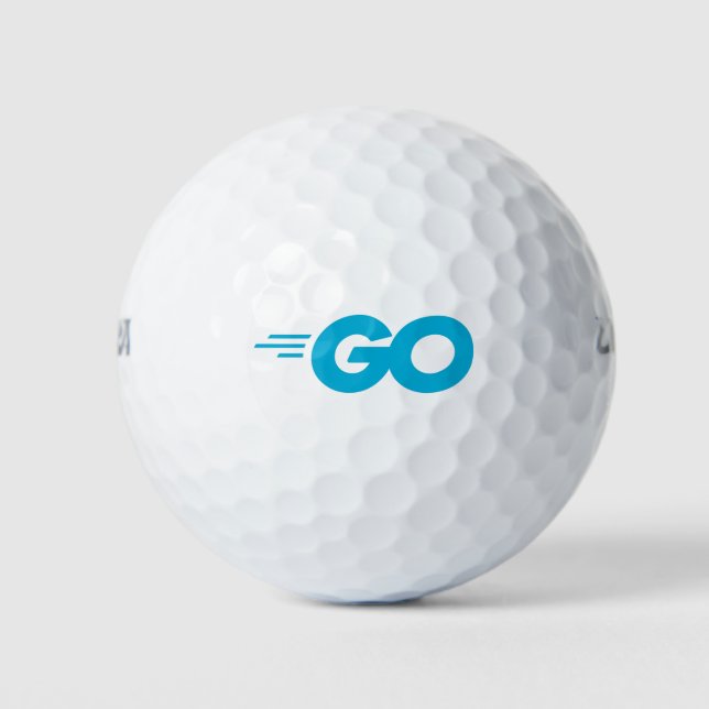 Golang-Logo (Go-Programmiersprache) Golfball (Vorderseite)