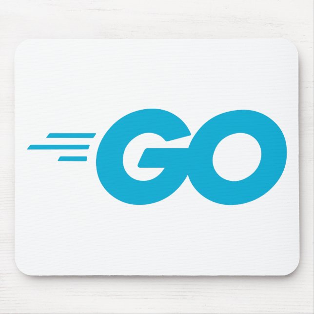 Golang-Logo (Go-Programmiersprache) Mousepad (Vorne)