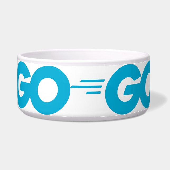 Golang-Logo (Go-Programmiersprache) Napf (Vorderseite)