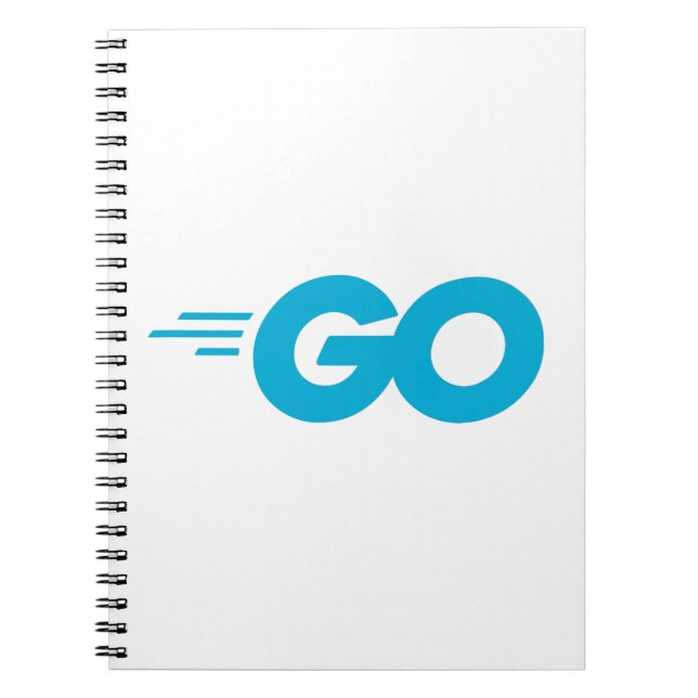Golang-Logo (Go-Programmiersprache) Notizblock (Vorderseite)