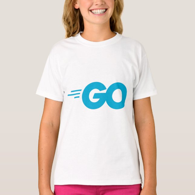 Golang-Logo (Go-Programmiersprache) T-Shirt (Vorderseite)