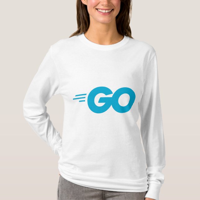 Golang-Logo (Go-Programmiersprache) T-Shirt (Vorderseite)