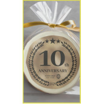 Gold 10-jähriges Firmenlogo