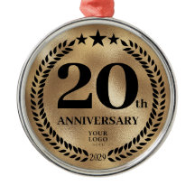 Gold 20 Jahre Firmenlogo Weihnachten