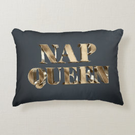 Gold 3D Nickerchen Queen Dekokissen