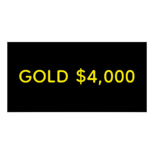 Gold 4.000 Dollar Marktfest Poster