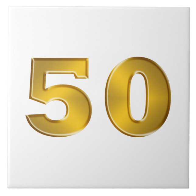 Gold 50. fliese (Vorderseite)