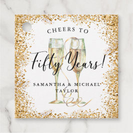 Gold 50. Hochzeitstag Geschenkanhänger