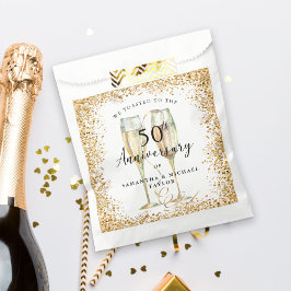 Gold 50. Hochzeitstag Geschenktütchen
