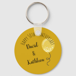 Gold 50 Jahre Gastgeschenk Schlüsselanhänger