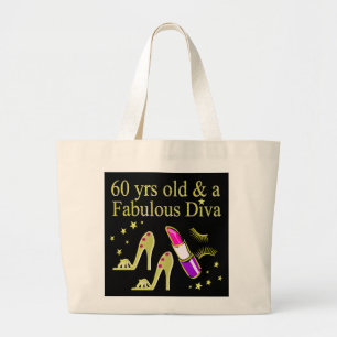 GOLD 60 JRS ALD UND EINE FABULOSE DIVA JUMBO STOFFBEUTEL