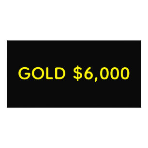 Gold $6.000 Marktzuwachsfeier Fotodruck