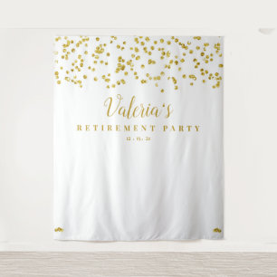 Gold Abschiedsparty Hintergrund, Fotobox-Requisite Wandteppich