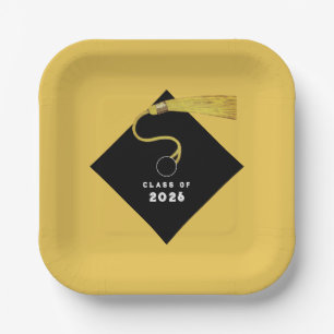 Gold Abschluss 2025 Party Pappteller