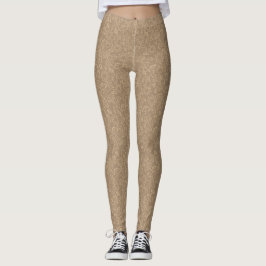 Gold Abstrakt Taupe Leggings
