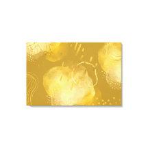 Gold Abstrakte Elegante Wrapped Canva Art