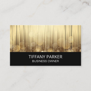 Gold Abstrakter Hintergrund   Bokeh Visitenkarte
