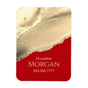 Gold Achat/Glitter Bewerben Sie Ihr Geschäft, Tief Magnet