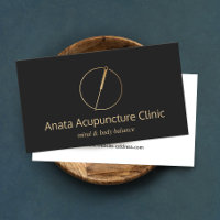 Gold Acupuncturist Logo für die Nadel