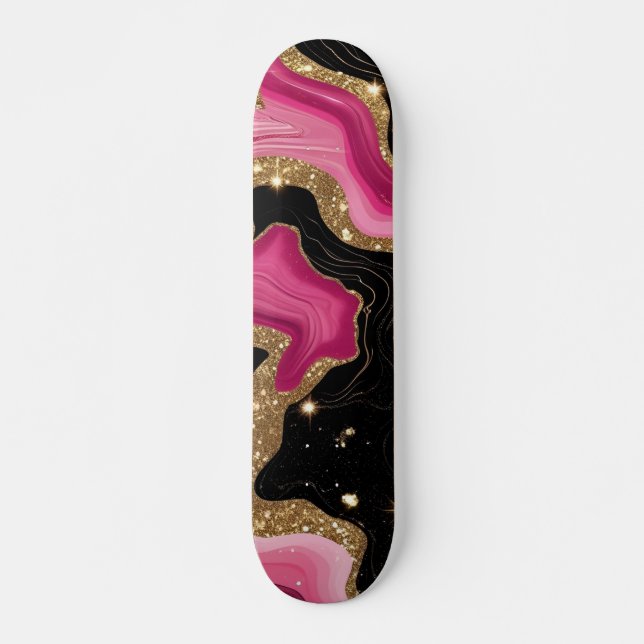 Gold Agate Skateboard (Vorne)