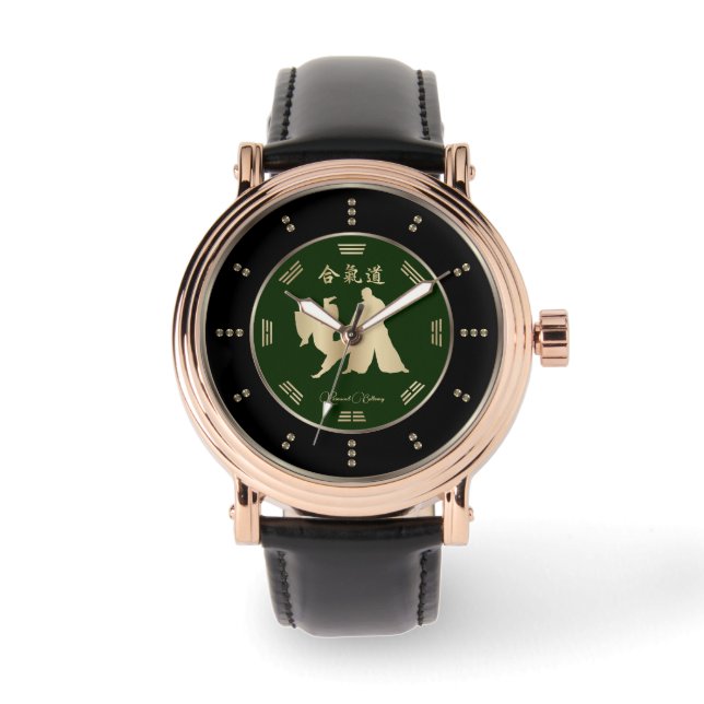 Gold Aikido Luxury Watch Armbanduhr (Vorderseite)