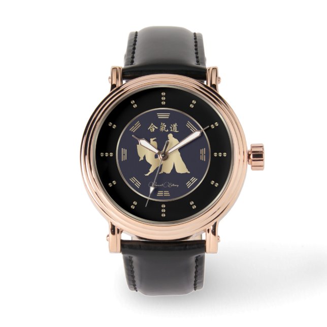 Gold Aikido Luxury Watch Armbanduhr (Vorderseite)