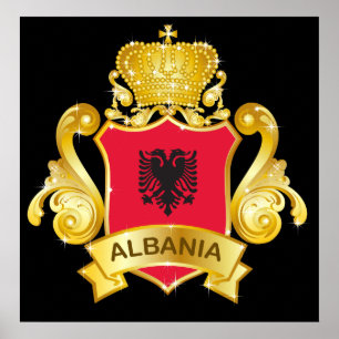 Gold Albanien Poster